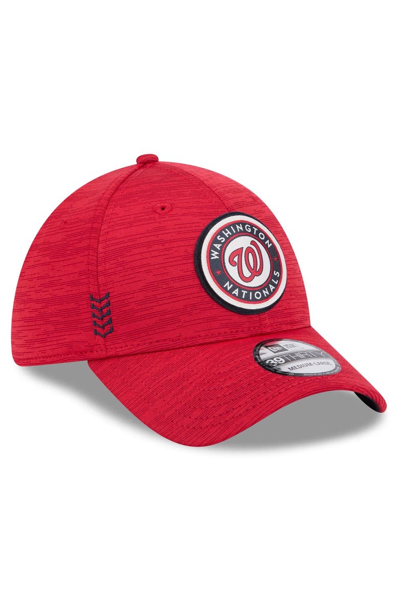 New Era Men's New Era Red Washington Nationals 2024 Clubhouse 39THIRTY Flex Fit Hat, Alternate, color, Red
