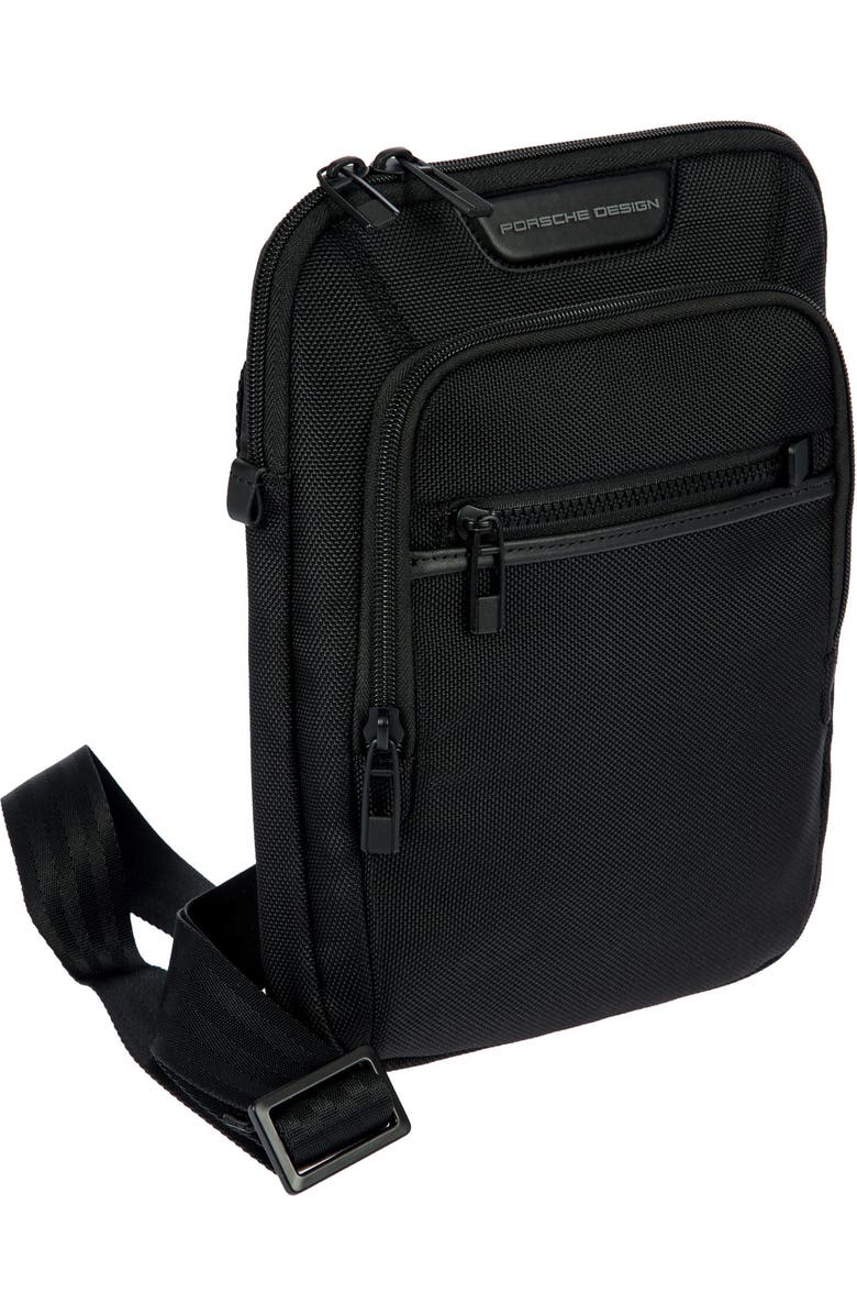 Porsche Design Roadster EVO Nylon Shoulder Bag, Alternate, color, Black
