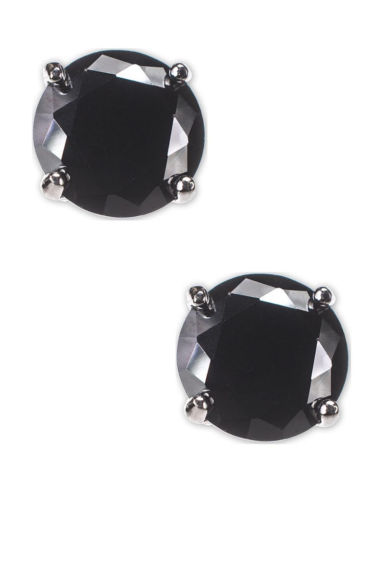 CZ by Kenneth Jay Lane Round Cut CZ Faceted Post Earrings, Main, color, 