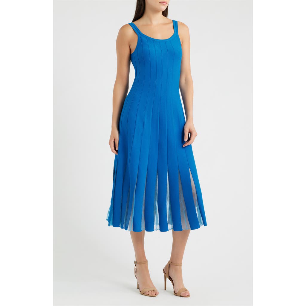 Elie Tahari The Raelynn Knit Dress in Deep Blue at Nordstrom, Size X-Large