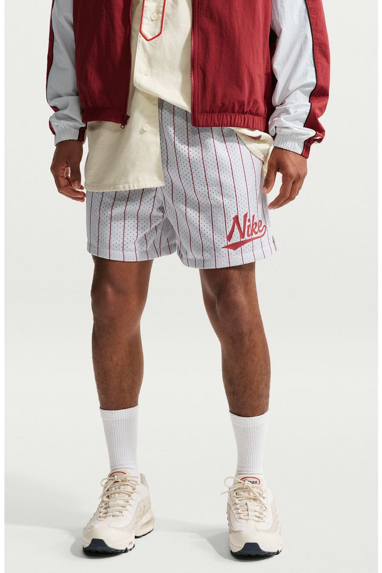 Sportswear Club Flow Shorts, Main, color, PHOTON DUST/ TEAM CRIMSON