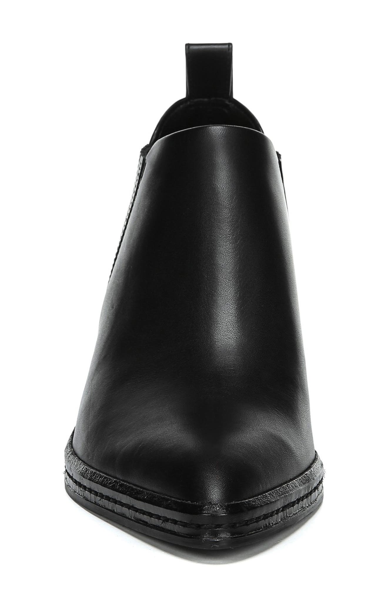 Farly Water Resistant Bootie, Alternate, color, BLACK SMOOTH LEATHER