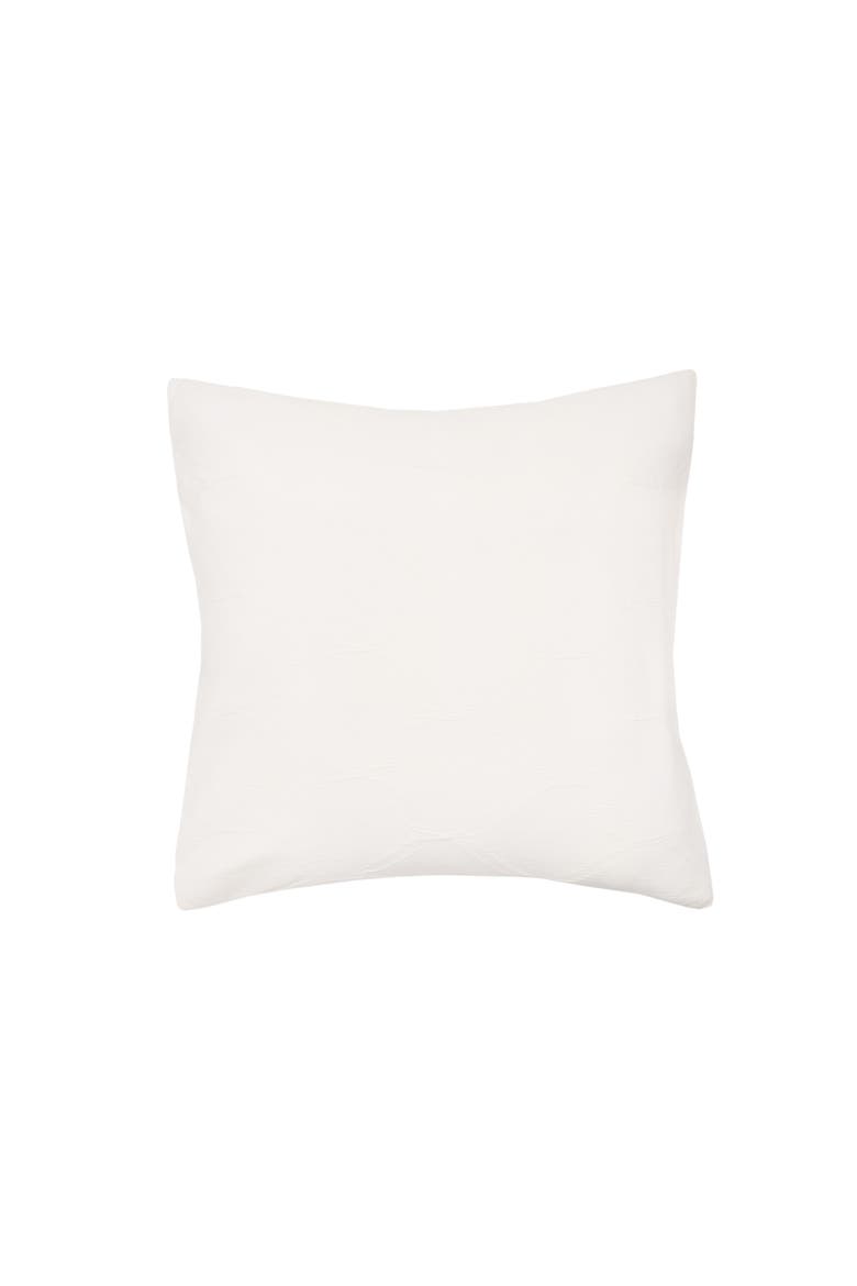 Elaine Dove Cotton Euro Pillow Sham, Main, color, White