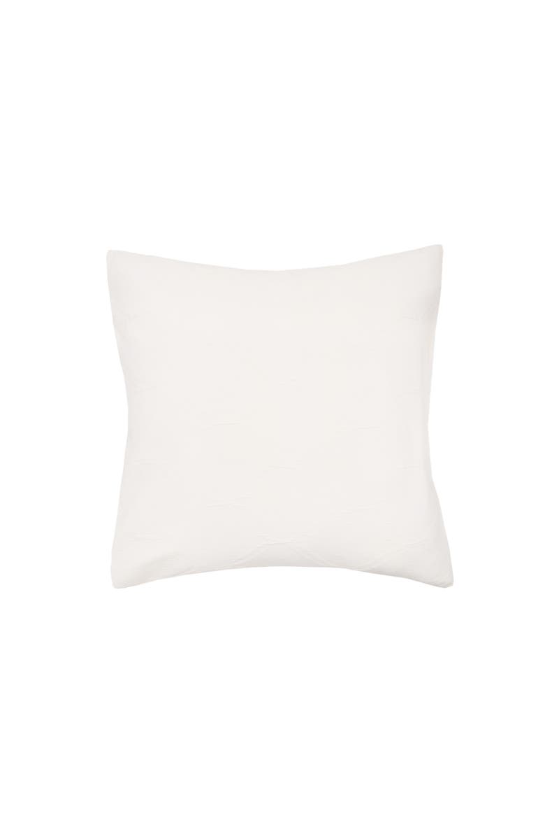 ELISABETH YORK Elaine Dove Cotton Euro Pillow Sham, Main, color, White