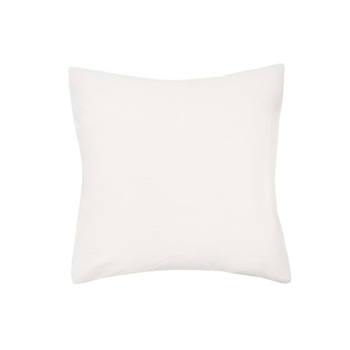 Elisabeth York Elaine Dove Cotton Euro Pillow Sham In White