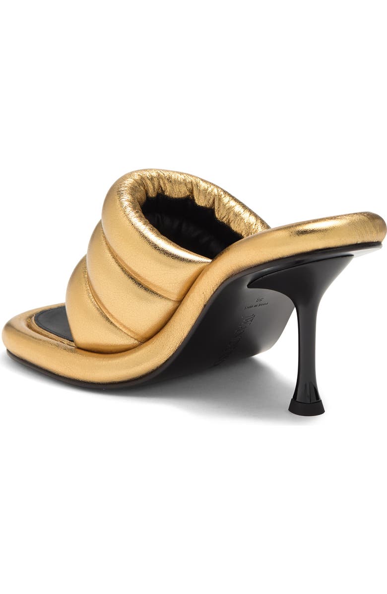JW Anderson Metallic Quilted Slide Sandal, Alternate, color,