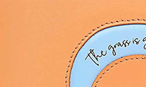 Radley The Grass Is Greener Large Zip Leather Wallet In Apricot
