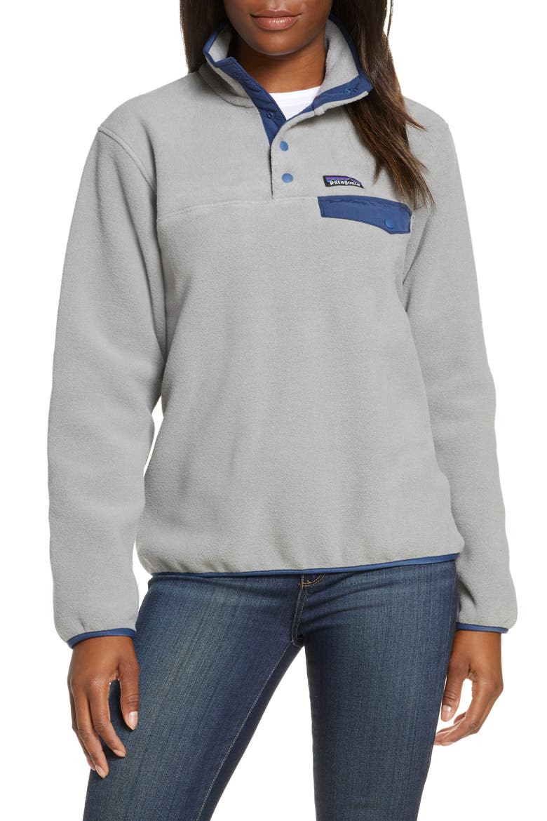 Synchilla Snap-T® Recycled Fleece Pullover, Main, color, FEA FEATHER GREY