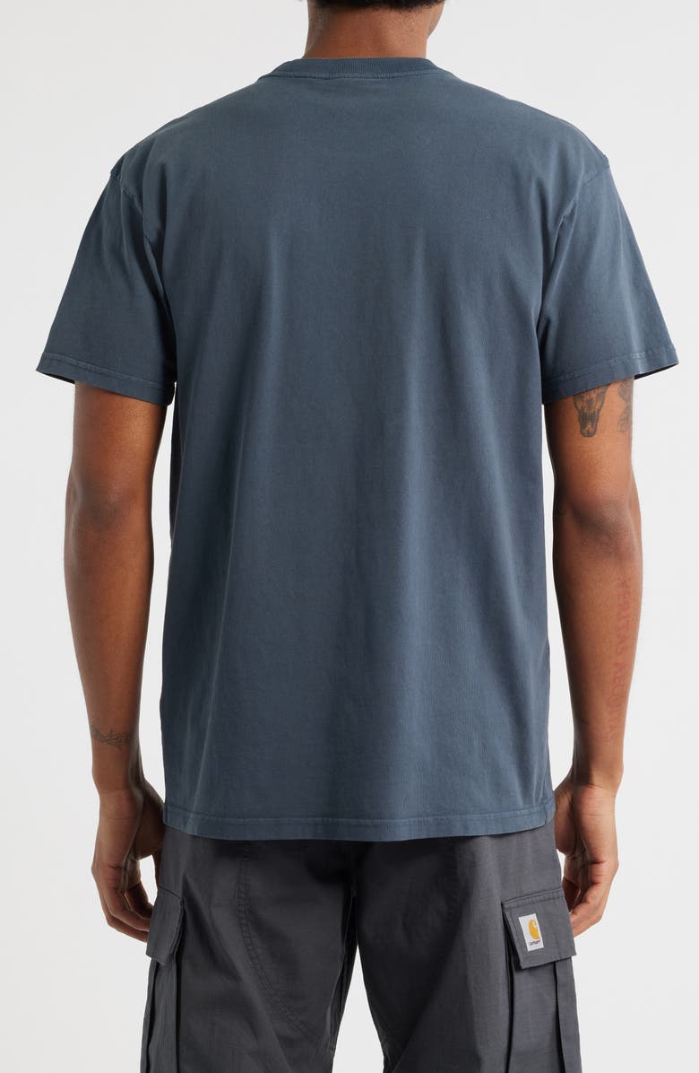 Carhartt Work In Progress Faded Ponds Corps Organic Cotton Graphic T-Shirt, Alternate, color, Deep Night (Heavy Stone Wash)