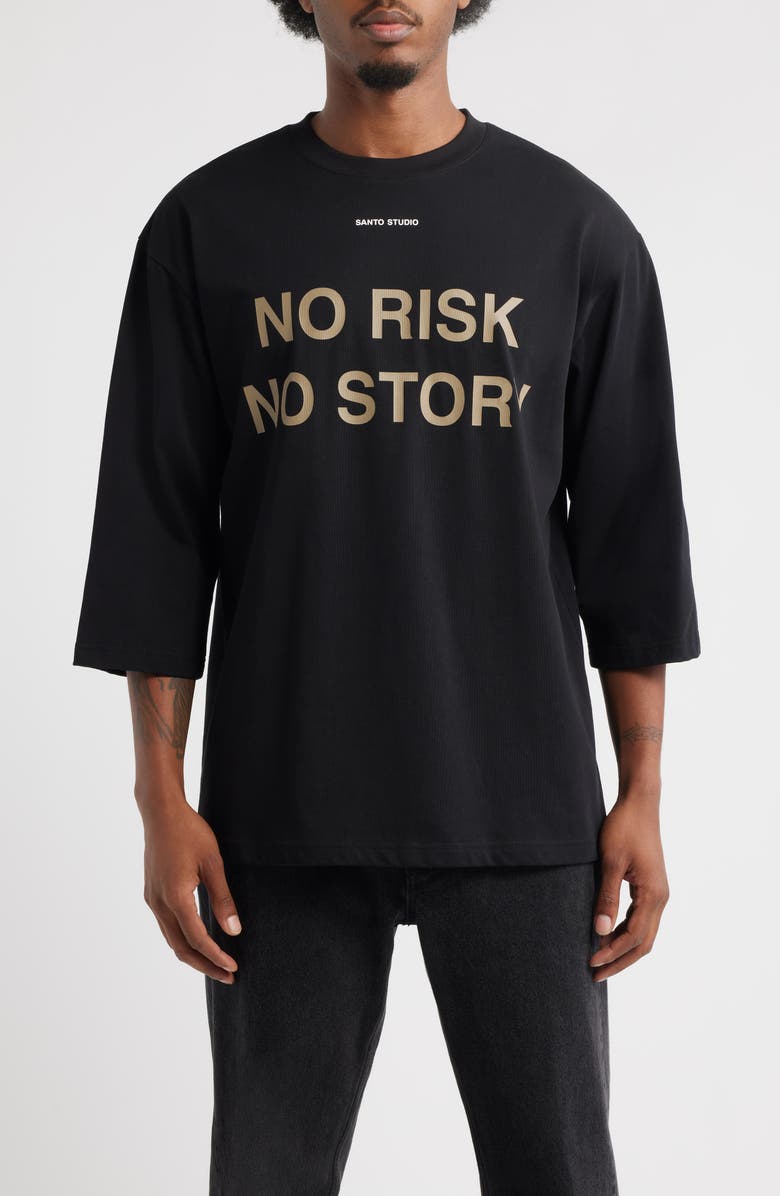 SANTO STUDIO No Risk No Story Oversize Graphic T-Shirt, Main, color, 