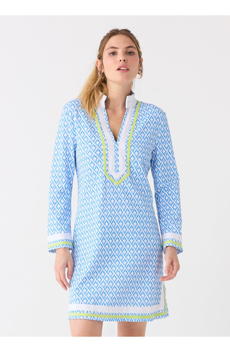 Cabana Life Pique Tunic Dress, Main, color, Seaside