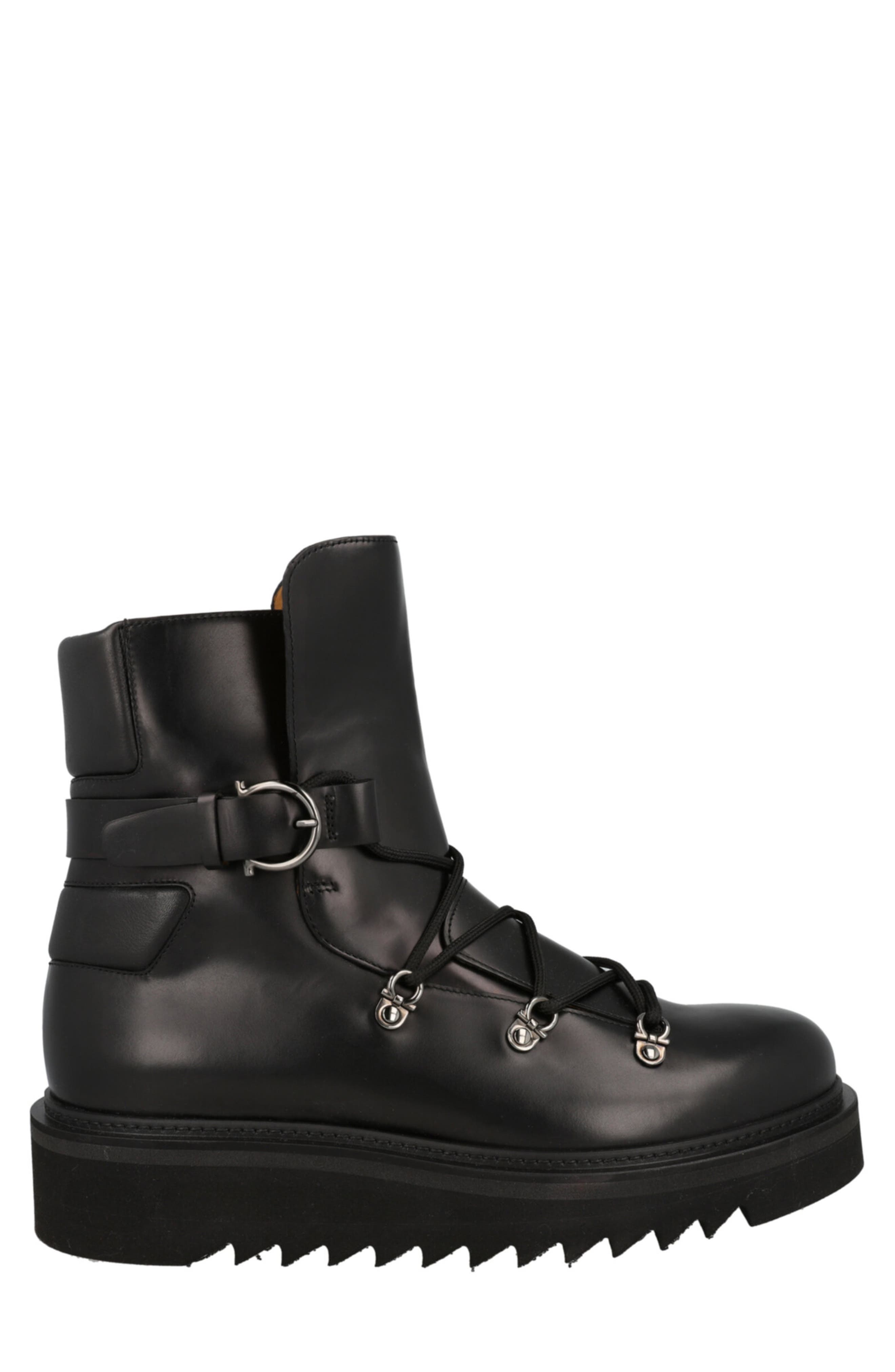 FERRAGAMO Giulio Lace-Up Boot, Alternate, color, 