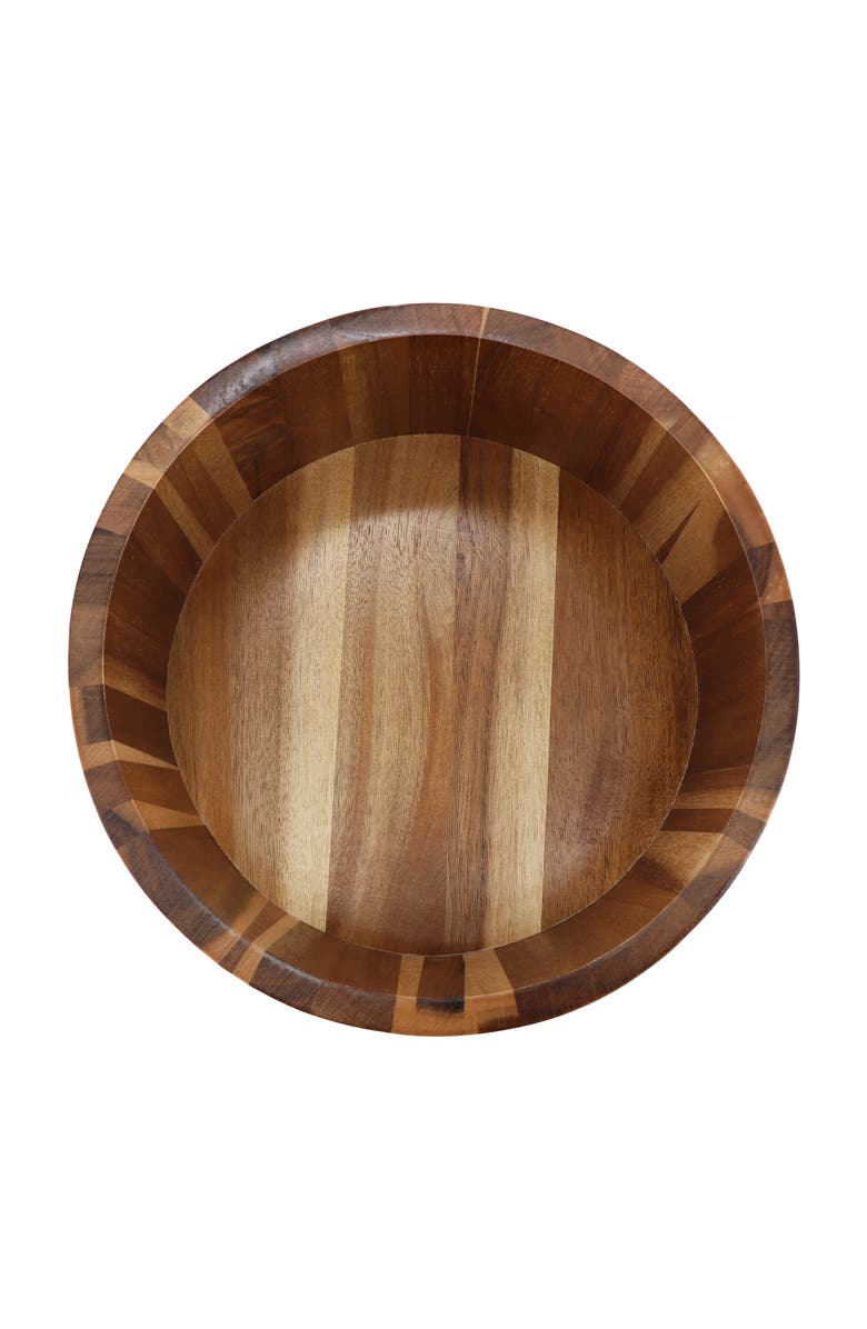 Megachef 10.5 Inch Large Acacia Wood Salad Bowl, Alternate, color, Acacia