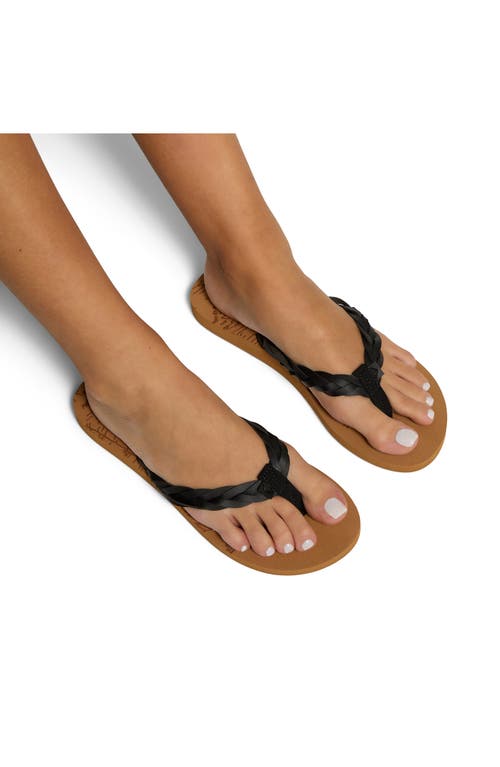Roxy Feel Breezie Flip Flop In Black