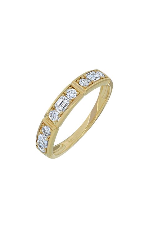 Maya Mixed Diamond Stacking Ring