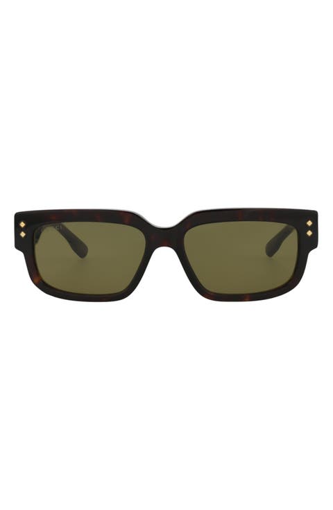 56mm Rectangular Sunglasses