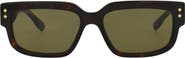 Gucci 56mm Rectangular Sunglasses