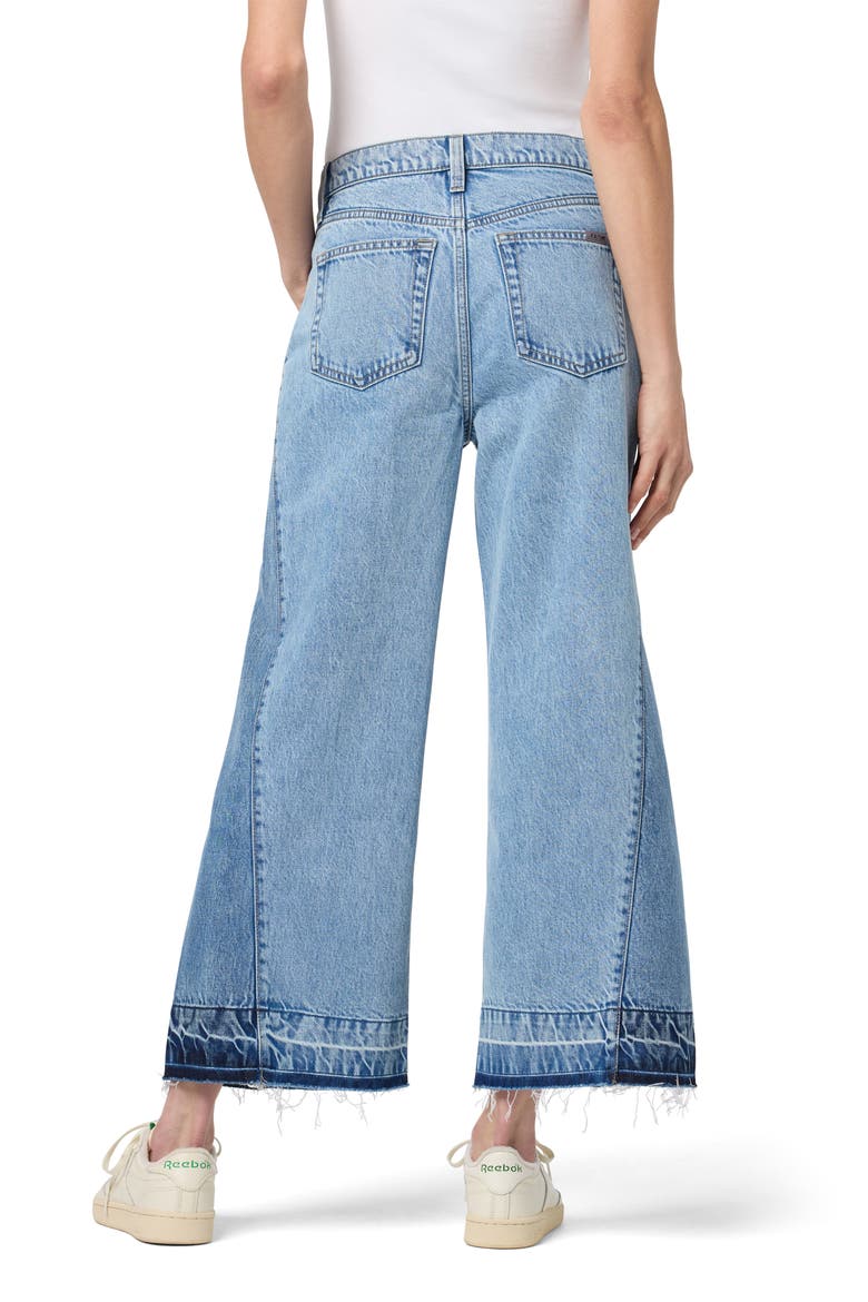 Pieced Ankle Wide Leg Jeans, Alternate, color, HANNAH