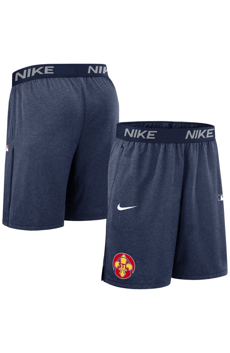 Nike Men's Nike Navy St. Louis Cardinals Authentic Collection City Connect Performance Knit Shorts, Alternate, color, Navy
