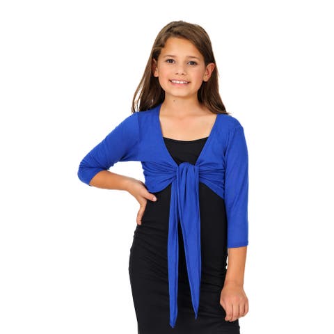 Tie Front Cropped Cardigan Shrug