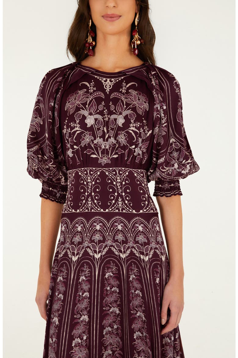 Liz Maxi Dress, Alternate, color, LIZ BURGUNDY