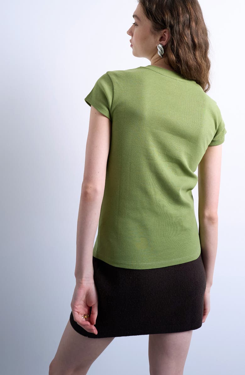 Topshop Everyday Cotton T-Shirt, Alternate, color, Light Green