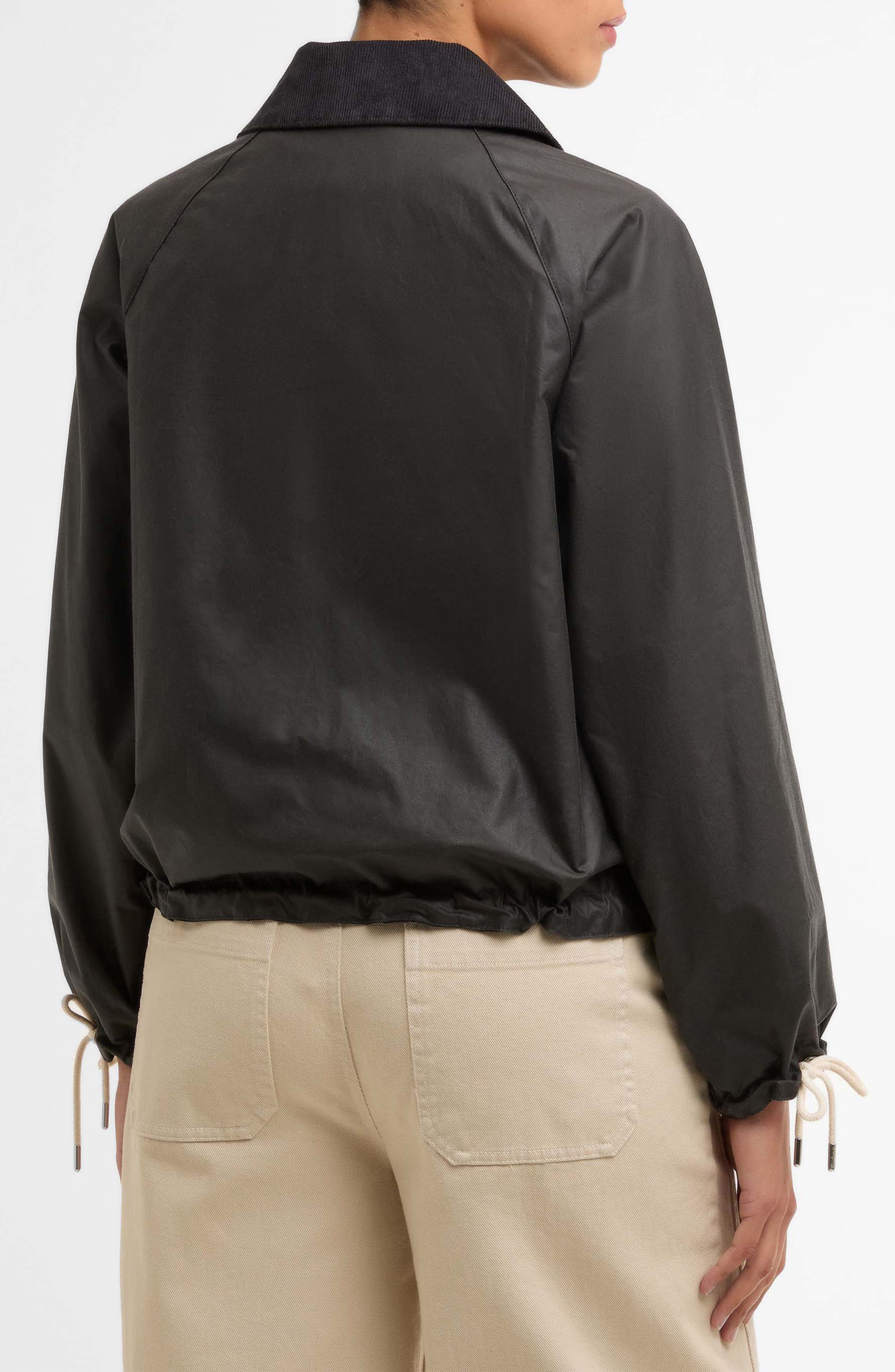 Marron Waxed Cotton Jacket - image 2