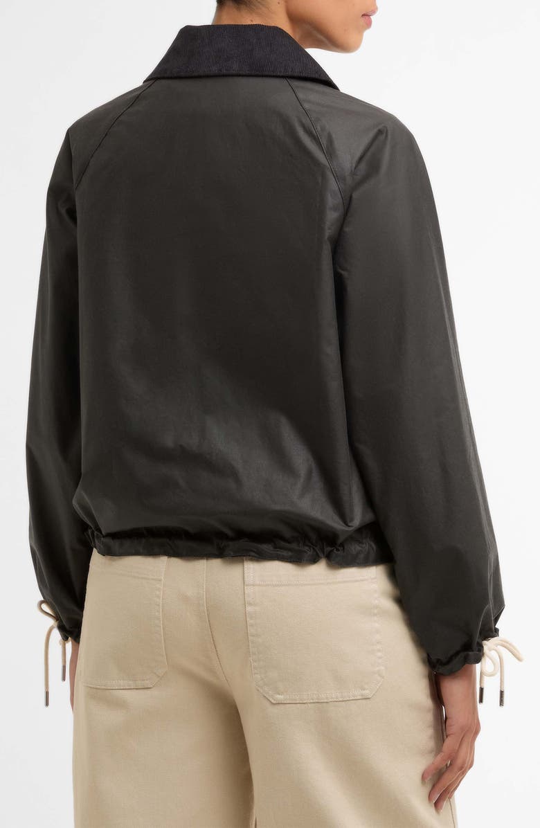 Barbour Marron Waxed Cotton Jacket, Alternate, color, Grey/ Dress