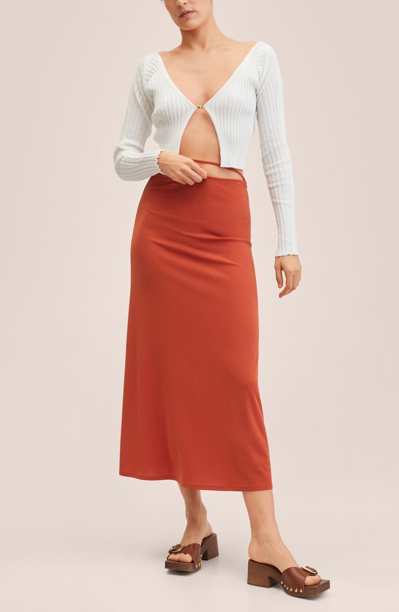 MANGO Metal Appliqué Skirt, Alternate, color, 