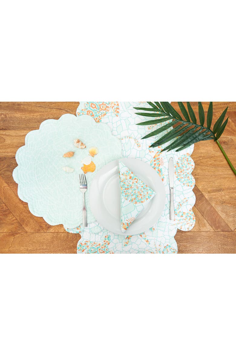Grand Turks Cloth Napkin Set of 6, Alternate, color, Blue