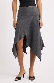 Feners Fragmento Ribbed Midi Skirt