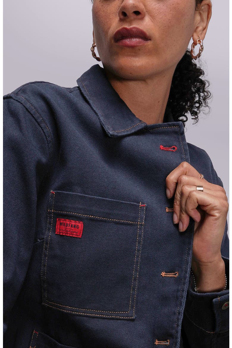 The Essential Denim Utility Jacket, Alternate, color, NAVY