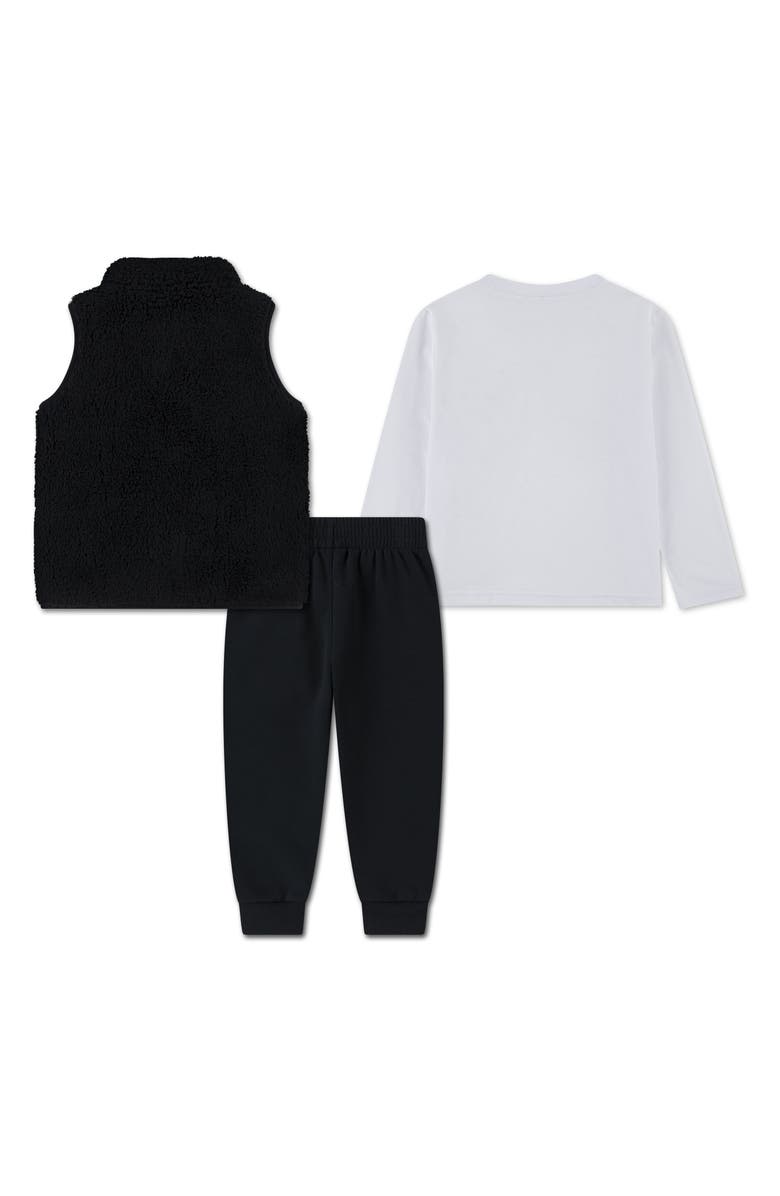 Nike Kids' Sportswear Club T-Shirt, Joggers & Vest Set, Alternate, color, Black/ White