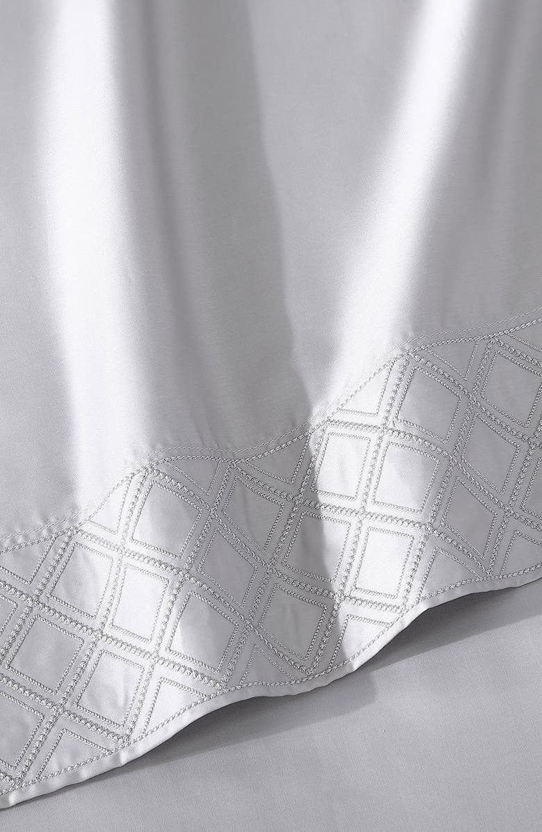 Pure Parima 500 Thread Count Egyptian Cotton Sateen Embroidered Hira Sheet Set, Alternate, color,