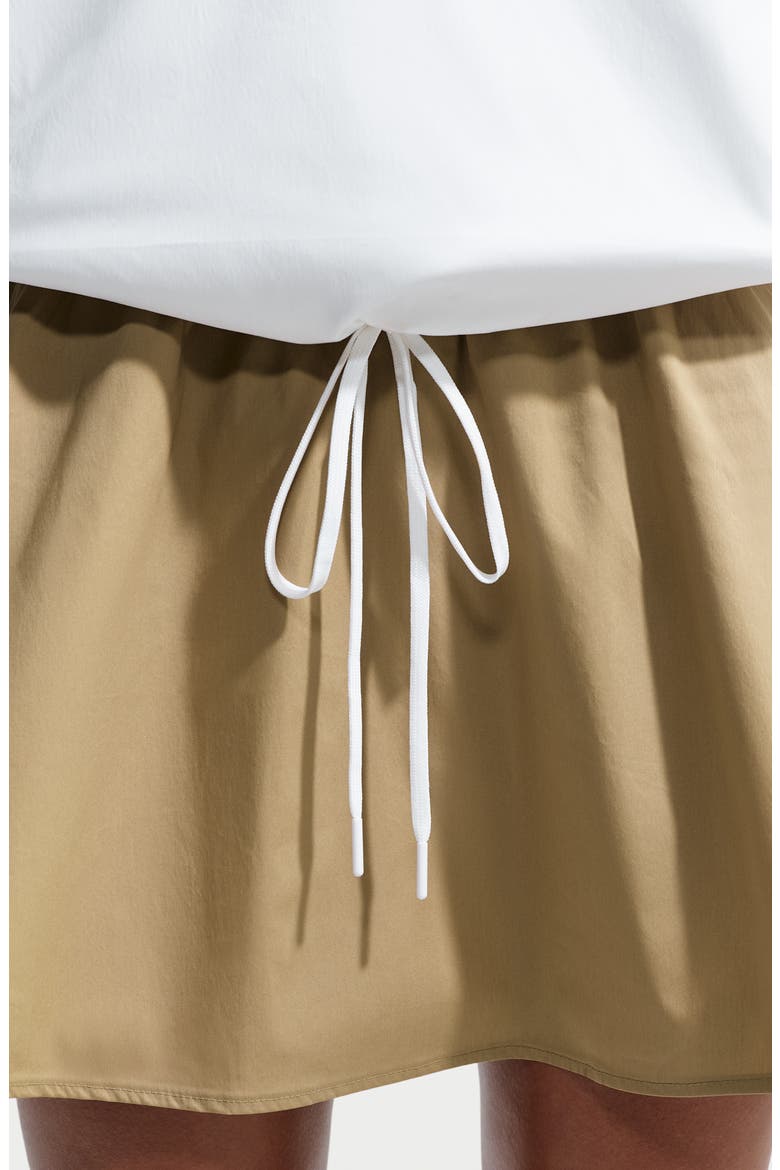Half Zip Windbreaker, Alternate, color, PARACHUTE BEIGE/ WHITE