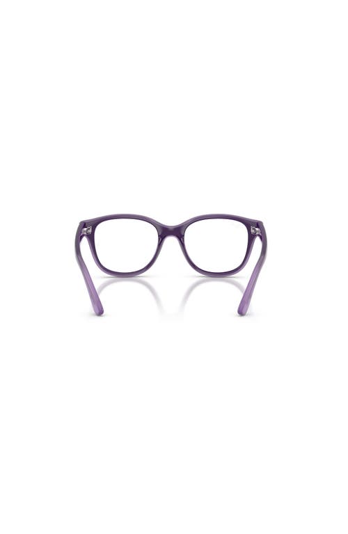 Ray Ban Ray-ban 44mm Square Optical Glasses In Purple