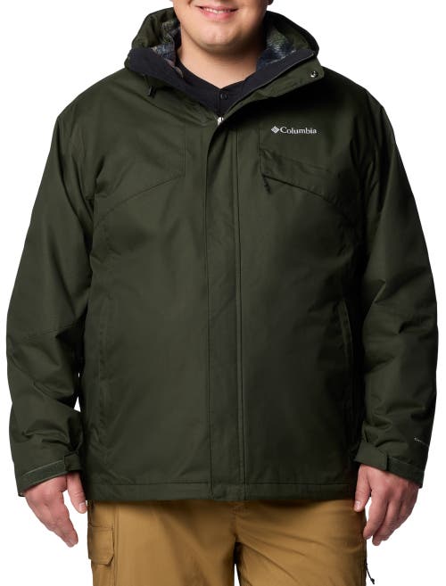 Columbia Big & Tall Omni-tech 3-in-1 Bugaboo Jacket In Greenscape