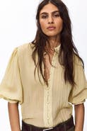 H&M Balloon-sleeved blouse