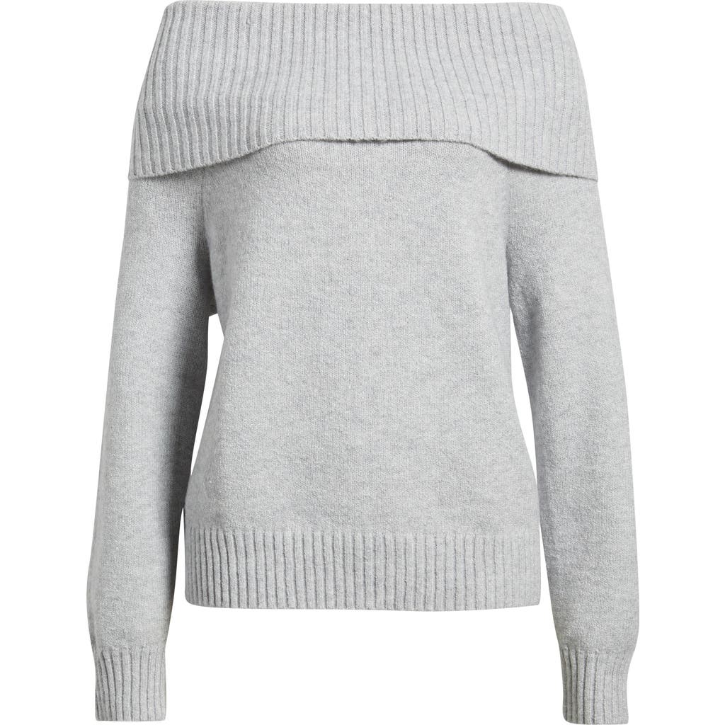 Bp. Off The Shoulder Sweater In Gray