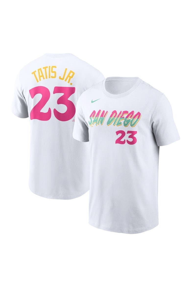 Men's Nike Fernando Tatis Jr. White San Diego Padres 2022 City Connect Name & Number T-Shirt, Main, color, White