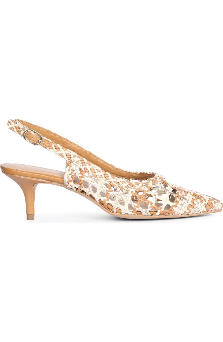 SAINT G Benni Woven Slingback Pump, Alternate, color, Multi Tan