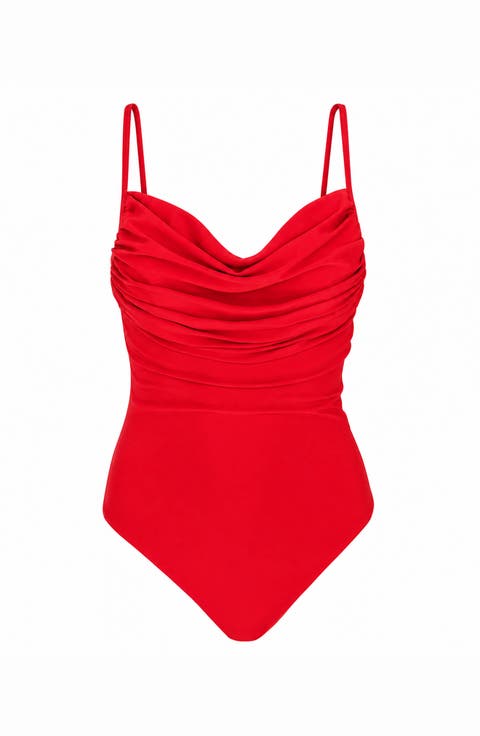 Manta Sculpting Plunge One-Piece Recycled Swimsuit