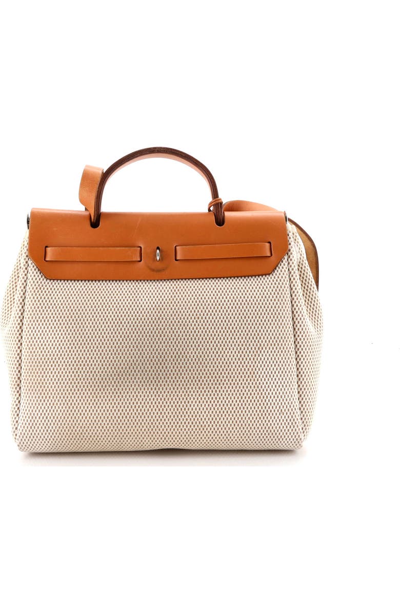 Pre-Owned Hermes Herbag Zip Criss Viking Toile and Leather 31, Alternate, color, Ecru