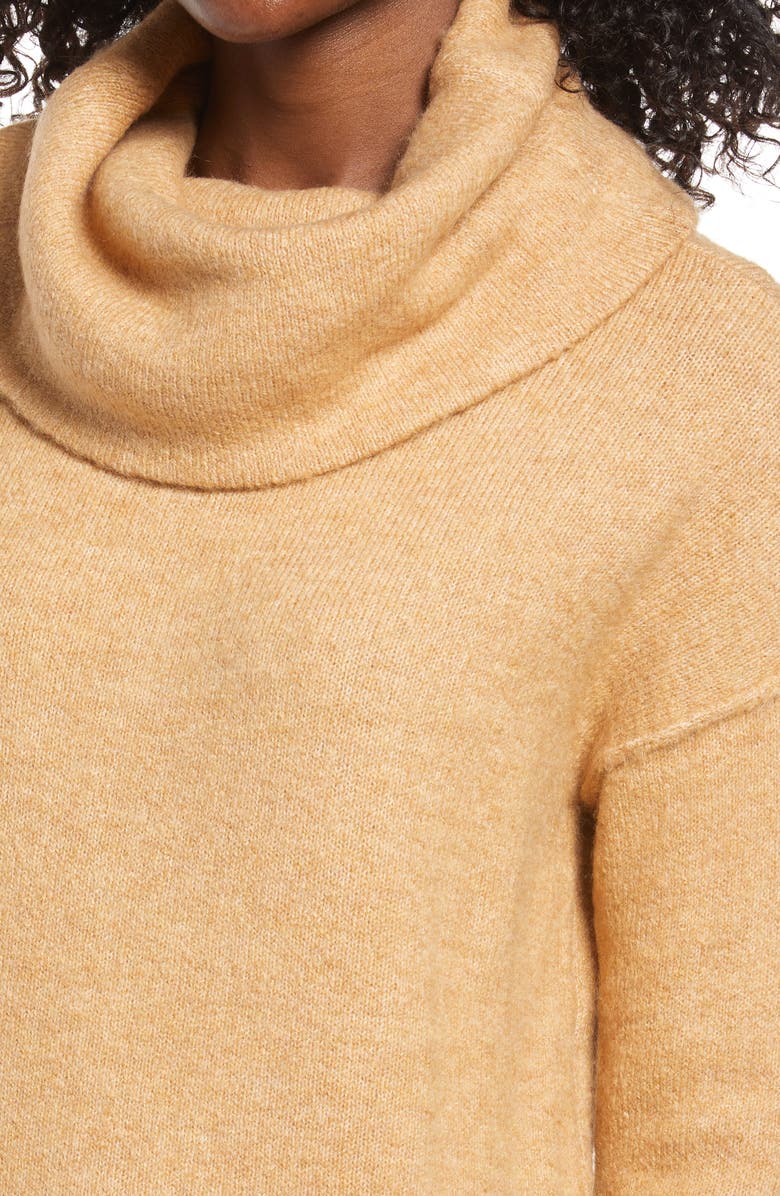 VERO MODA Luci Cowl Neck Long Sleeve Sweater Dress, Alternate, color, 