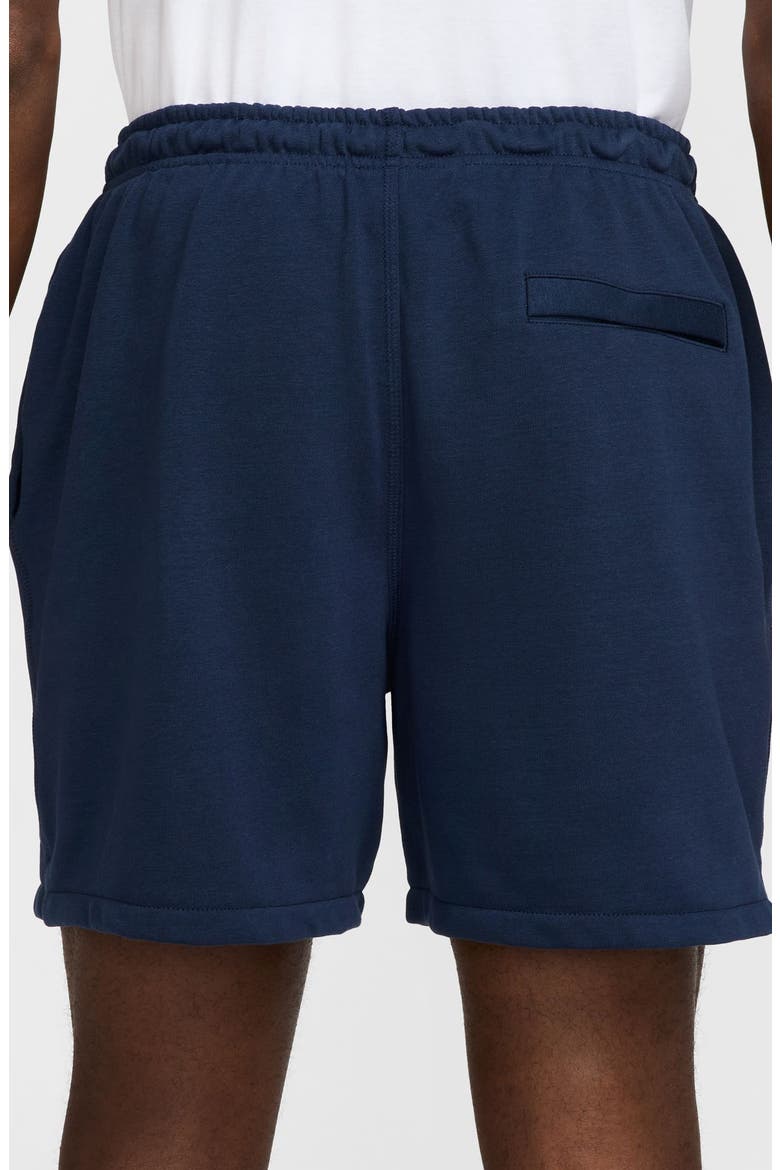 Club French Terry Flow Shorts, Alternate, color, 451 OBSIDN/WHITE