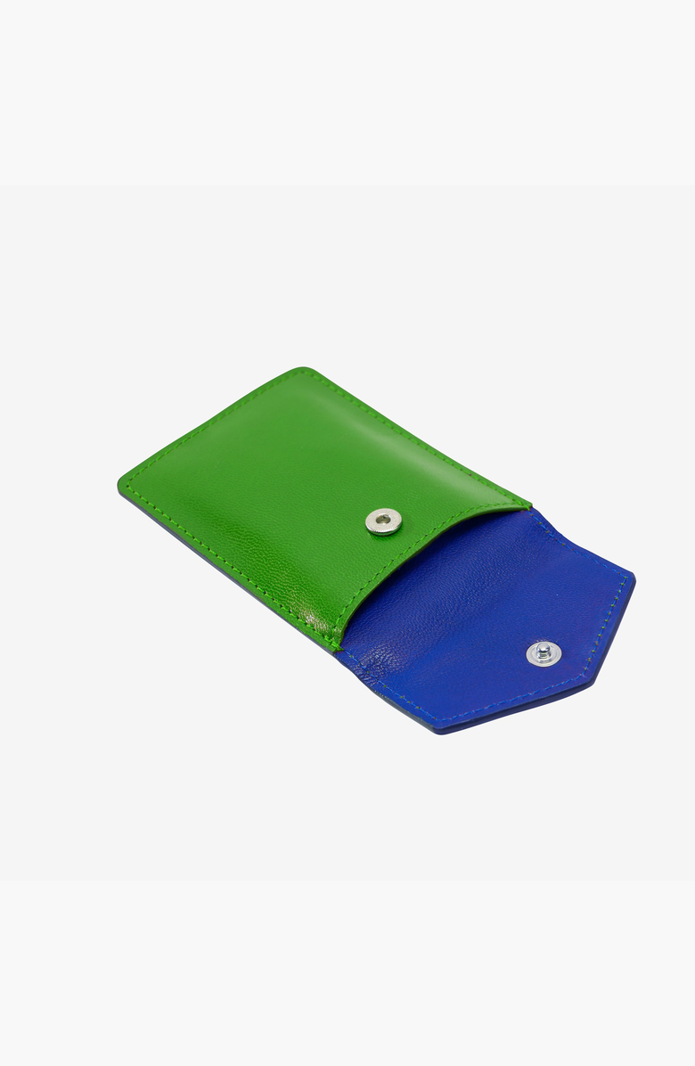 Tusk Siam Mini Card Case, Alternate, color, Grass / Indigo