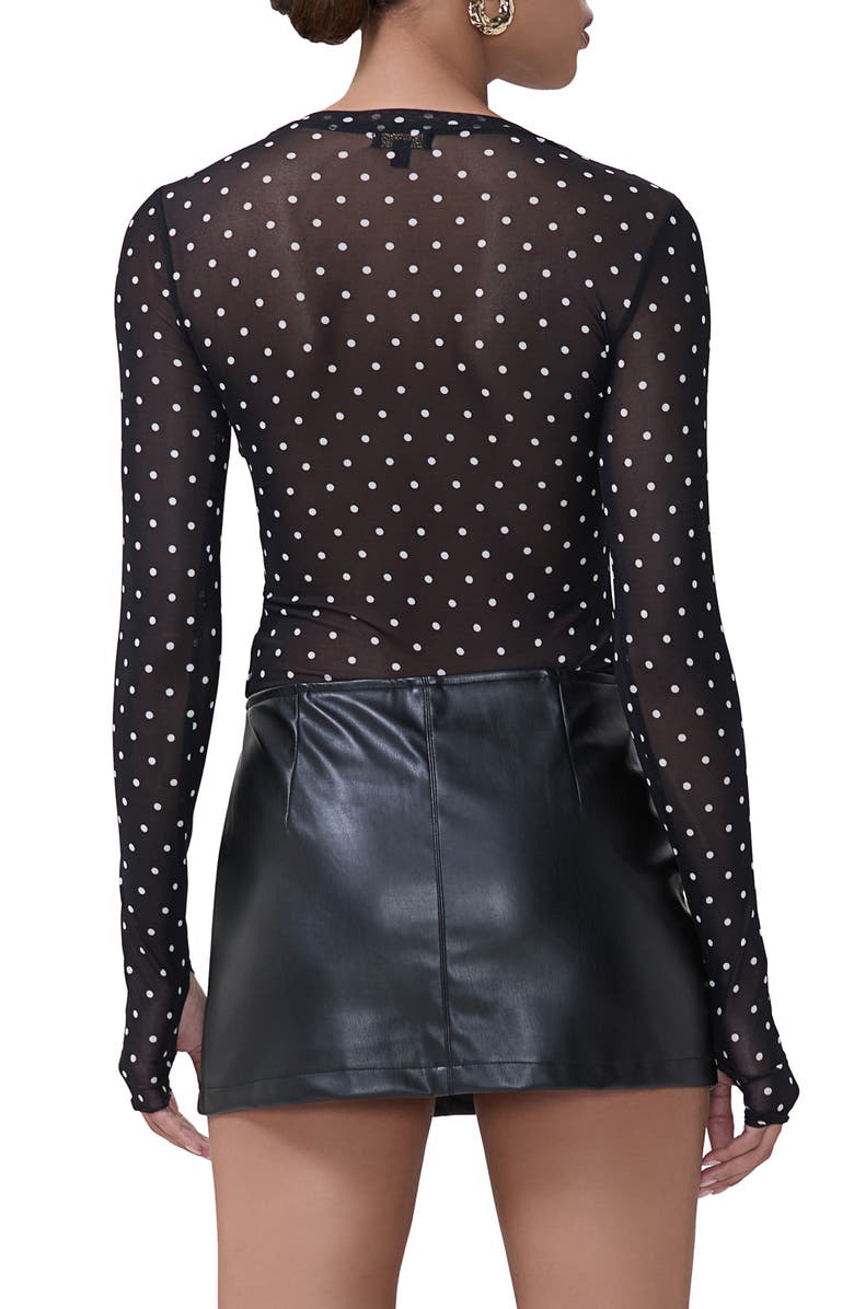 AFRM Kaylee Printed Mesh Top, Alternate, color,