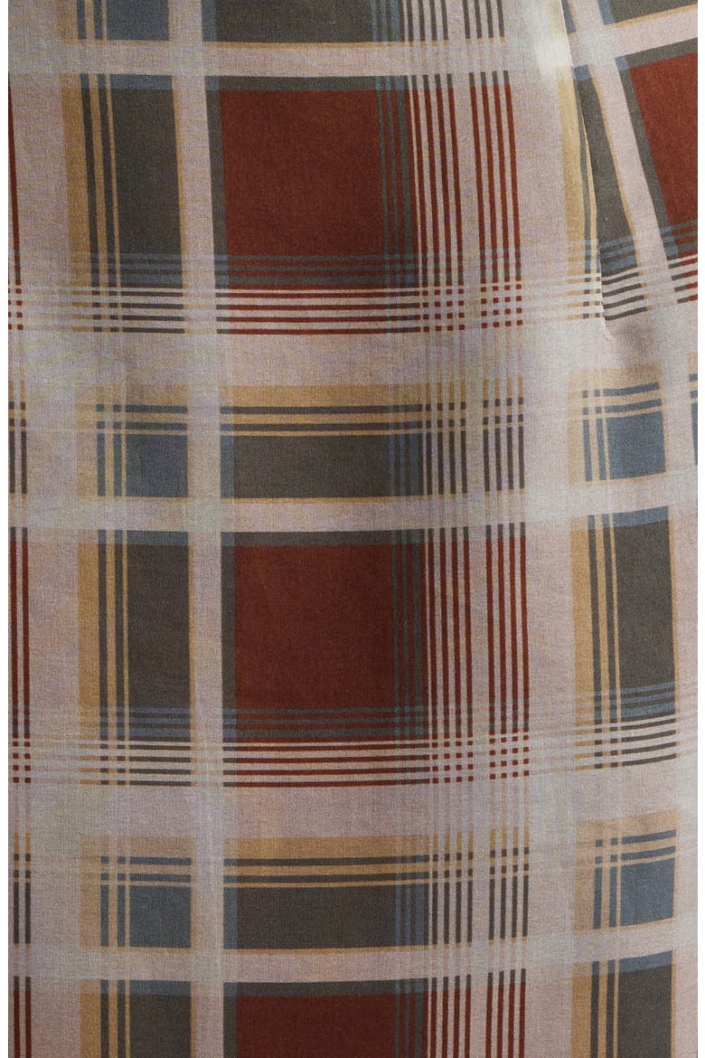 The Plaid Silk Organza Midi Skirt, Alternate, color, SILVER PEONY MULTI