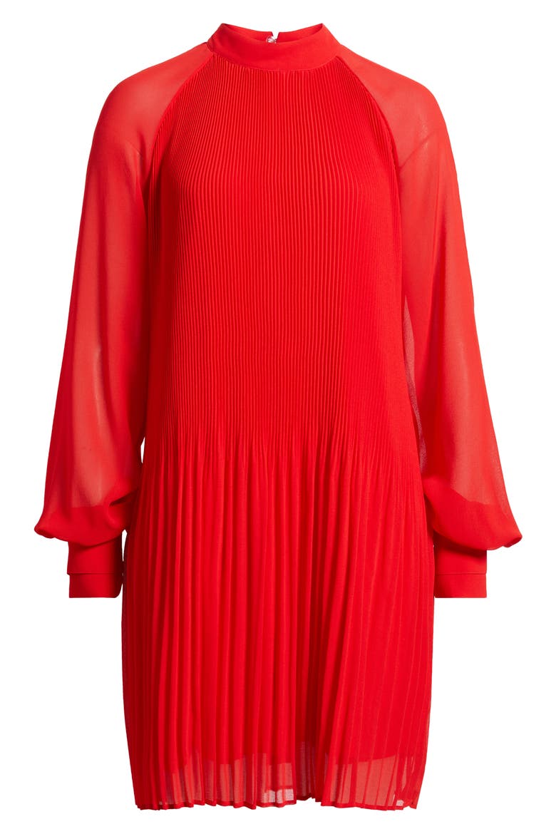 Dolumi Long Sleeve Shift Dress, Alternate, color, GOJI BERRY