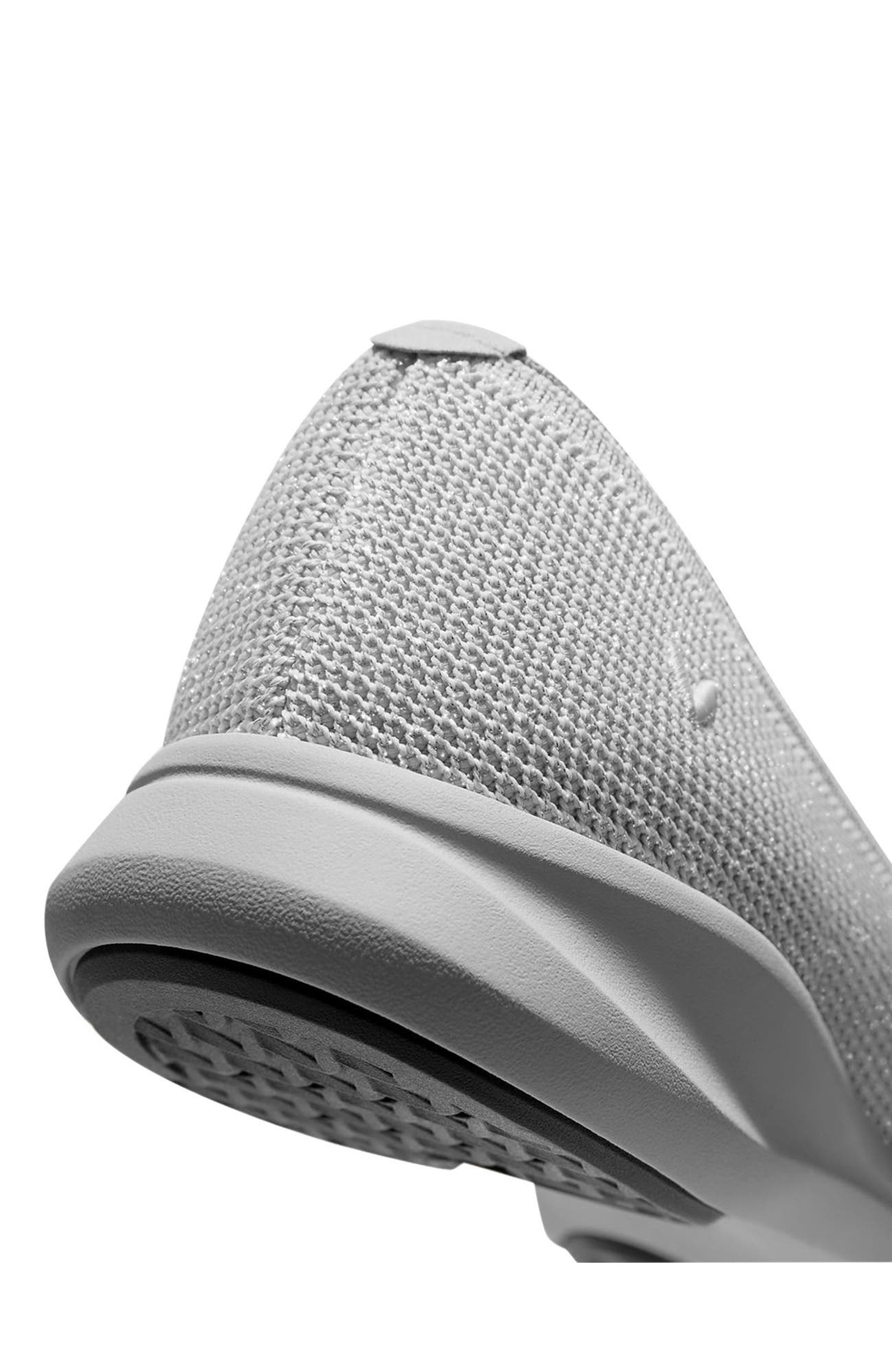 VIVAIA Water-Repellent Round-Toe All-Day Sneaker Flats, Alternate, color, Metallic Diamond